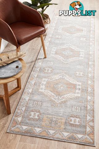 Mayfair Caitlen Grey Runner Rug 500X80CM  - MAY-CAT-GRY-500X80