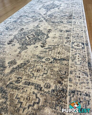 Serena Blue Grey Hallway Runner 80CM Wide 8.5M 