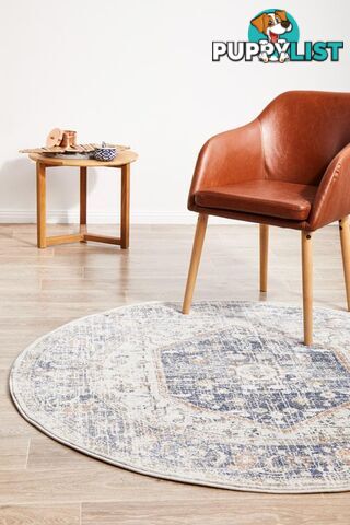 Mayfair Lorissa Blue Round Rug 240X240CM  - MAY-LOR-BLU-240X240