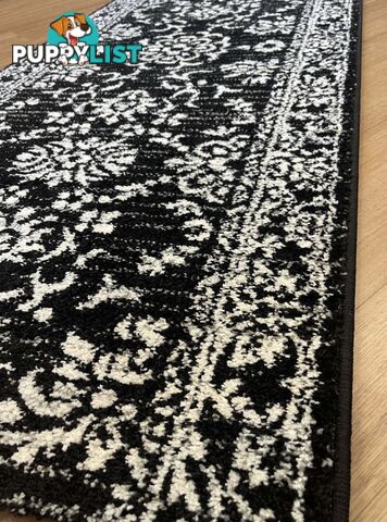 Seville Traditional Hallway Runner 80CM Wide 7.5M  - Axon-614682-black