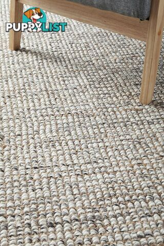 Arabella Wool Jute Grey Runner Rug 400X80CM  - ARA-GREY-400X80