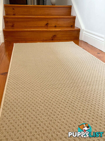 Phoenix Beige Hall Runner 67cm Wide Non Slip Backing 3M  - TANGO - BYRON BAY