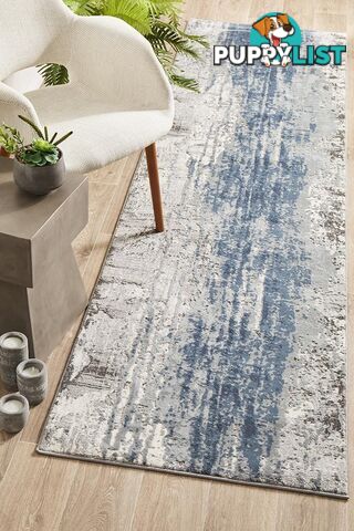 Kendra Roxana Distressed Timeless Runner Rug 300X80CM  - KEN-1733-BLU-300X80