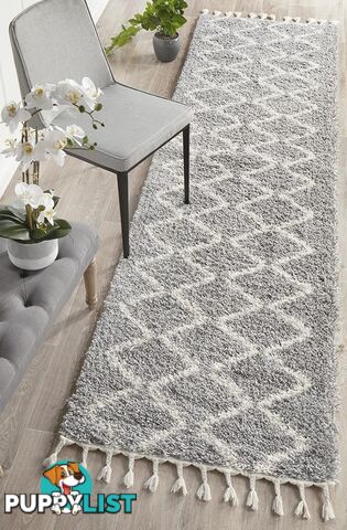 Saffron 11 Silver Runner Rug 300X80CM  - SAF-11-SIL-300X80