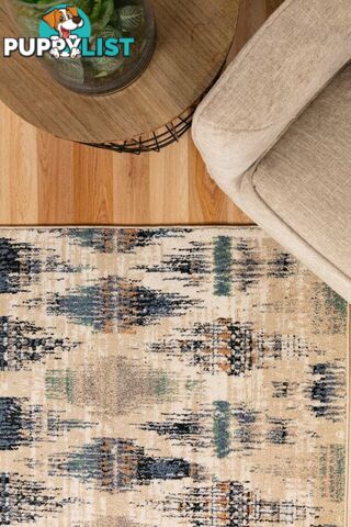 Cozy Blue Beige Rug 5439 160X230CM  - B5439-BLUE-BEIGE