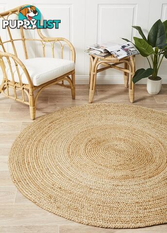 Natural Jute Round Rug 240x240cm  - ATR-POLO-NAT-240X240