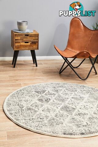 Century 999 Grey Round Rug 150X150CM  - CEN-999-GREY-150X150