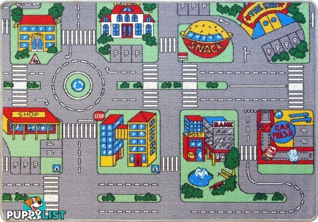 Traffic Plus Kids Playmat 100x150cm  - PLAYMAT-TRAFFIC