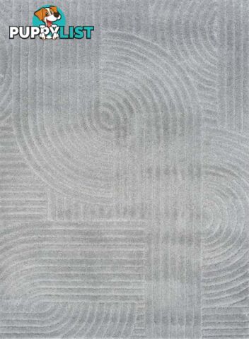 Marli Light Grey Retro Rug 160x230cm  - BMARLI12417-LTGREY