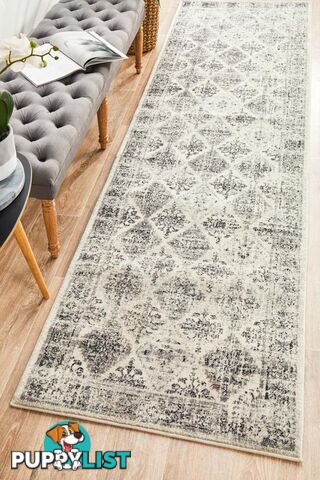 Century 999 Grey Runner Rug 400X80CM  - CEN-999-GREY-400X80