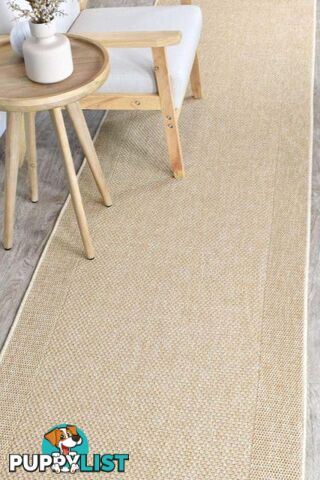 Coastal Sisal Sand Hallway Runner 80CM Wide 14M 