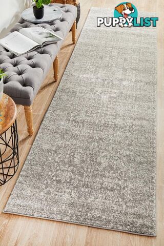 Evoke Homage Grey Transitional Runner Rug 500X80CM  - EVO-256-GREY-500X80