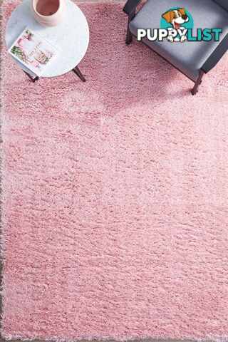 Angel Shag Pink Rug 330x240CM  - ANG-PINK-330X240