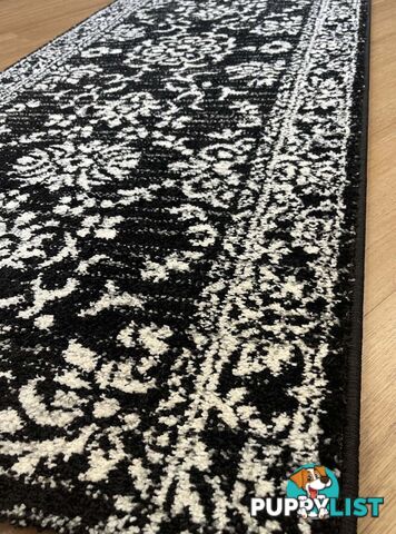 Seville Traditional Hallway Runner 80CM Wide 10.5M  - Axon-614682-black