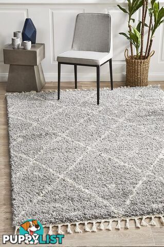 Saffron 44 Silver Rug 300X80CM  - SAF-44-SIL-300X80