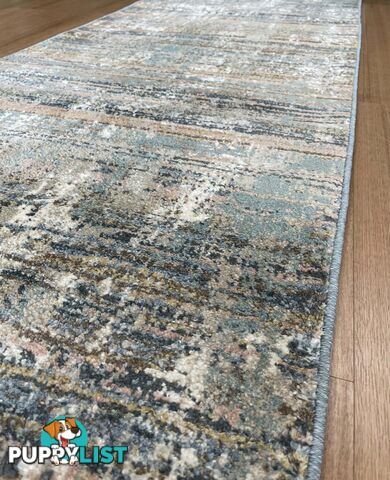 Beaufort Beige Blue Hallway Runner 80CM Wide 13M  - Beaufort Beige Blue 1011