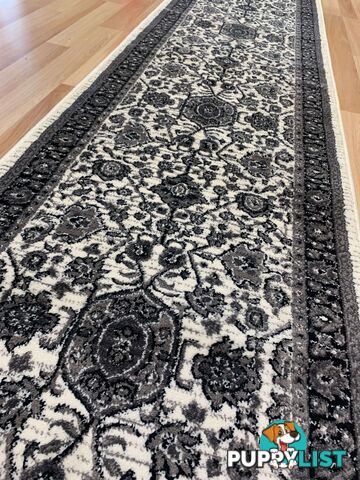 Valencia Fume Hallway Runner 80CM Wide 5M  - Carnival 957440-Ivory