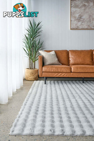 Bubble Silver - Machine Washable Rug 150X150CM  - BUB-SILVER-150X150