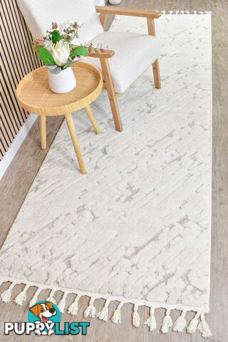 Mia Cream Runner Rug 100x300cm  - MIA-A1327A-BEIGE-100X300