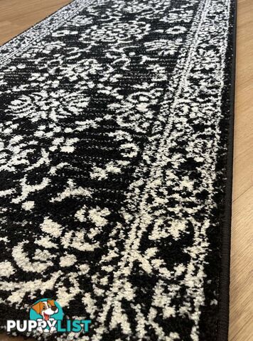 Seville Traditional Hallway Runner 80CM Wide 3.5M  - Axon-614682-black