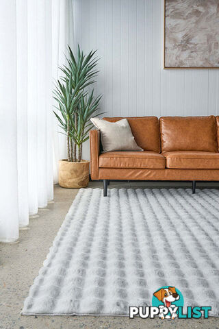 Bubble Silver - Machine Washable Rug 270X180CM  - BUB-SILVER-270X180