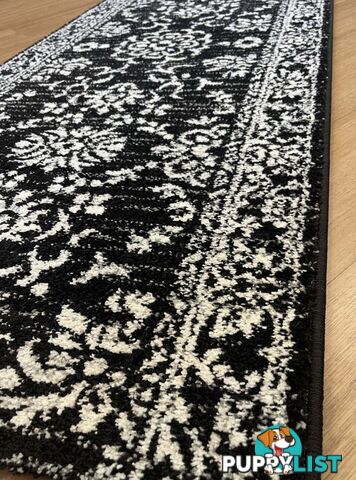 Seville Traditional Hallway Runner 80CM Wide 10M  - Axon-614682-black