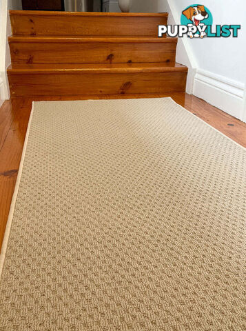 Phoenix Beige Hall Runner 67cm Wide Non Slip Backing 2.5M  - TANGO - BYRON BAY