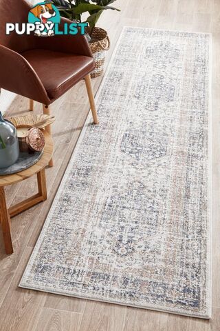 Mayfair Lorissa Blue Runner Rug 300X80CM  - MAY-LOR-BLU-300X80