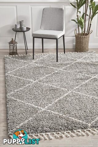 Saffron 22 Grey Rug 290X200CM  - SAF-22-GRY-290X200