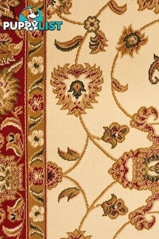Classic Rug Ivory with Red Border 150x80cm  - SYD-1-IR-150X80