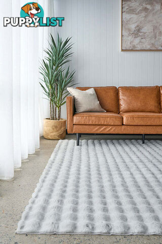 Bubble Silver - Machine Washable Rug 140X70CM  - BUB-SILVER-140X70