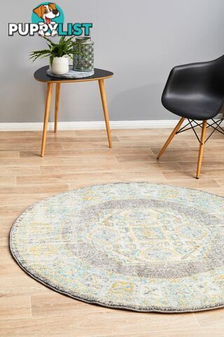 Century 944 Grey Round Rug 240X240CM  - CEN-944-GREY-240X240