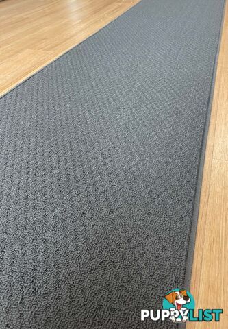 Phoenix Charcoal Hall Runner 67cm Wide Non Slip Backing 11.5M  - TANGO - GREY CHARCOAL 67CM