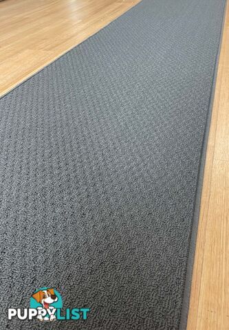 Phoenix Charcoal Hall Runner 67cm Wide Non Slip Backing 2.5M  - TANGO - GREY CHARCOAL 67CM