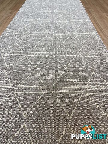 Roma Triangles Mocha Hallway Runner 80CM Wide 15.5M 