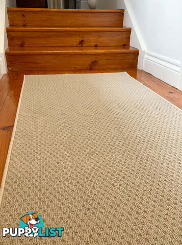 Phoenix Beige Hall Runner 67cm Wide Non Slip Backing 6M  - TANGO - BYRON BAY