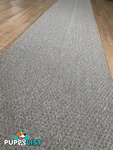 Phoenix Taupe Hall Runner 80cm Wide Non Slip Backing 10.5M  - TANGO - TAUPE 80CM