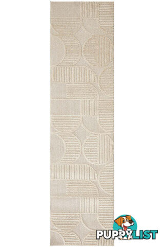 Lotus Leo Beige Runner Rug 500X80CM  - LOT-LEO-BEIGE-500X80