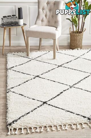 Saffron 22 White Rug 300X80CM  - SAF-22-WHT-300X80