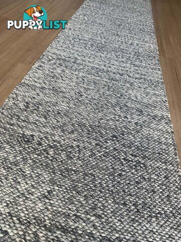 Lani Dark Grey Hallway Runner 80CM Wide 3M  - Park Lane Dark Grey 80cm Runner