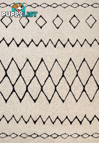 Luana 12 Ivory Charcoal Rug 200 x 290CM  - LUANA-1215-IVORY-CHARCOAL