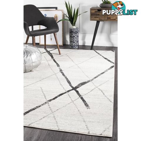 Oasis 452 Grey Contemporary Rug 400X80cm  - OAS-452-GREY-400X80