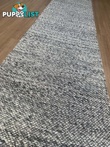 Lani Dark Grey Hallway Runner 80CM Wide 11.5M  - Park Lane Dark Grey 80cm Runner