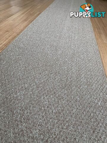 Phoenix Taupe Hall Runner 80cm Wide Non Slip Backing 12.5M  - TANGO - TAUPE 80CM