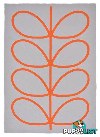 Giant Linear Stem Persimmon Outdoor Rug 200 x 140CM  - BC-OK-460703-200X140