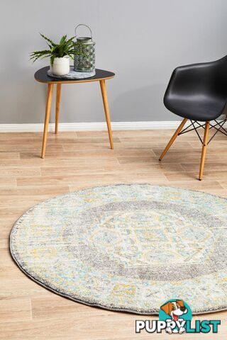 Century 944 Grey Round Rug 150X150CM  - CEN-944-GREY-150X150