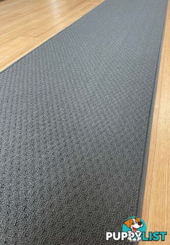 Phoenix Charcoal Hall Runner 67cm Wide Non Slip Backing 6.5M  - TANGO - GREY CHARCOAL 67CM