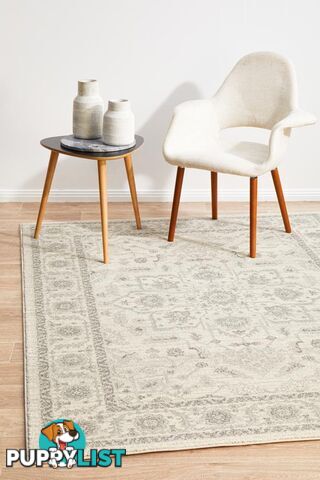 Evoke Winter White Transitional Rug 230X160CM  - EVO-261-WHI-230X160