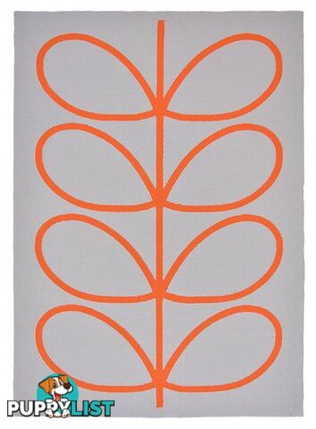 Giant Linear Stem Persimmon Outdoor Rug 230 x 160CM  - BC-OK-460703-230X160