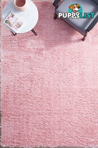 Angel Shag Pink Rug 380x280CM  - ANG-PINK-380X280